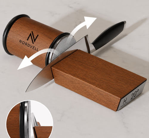 NORDVELL Rollschleifer – Magnetisches Messerschärfsystem