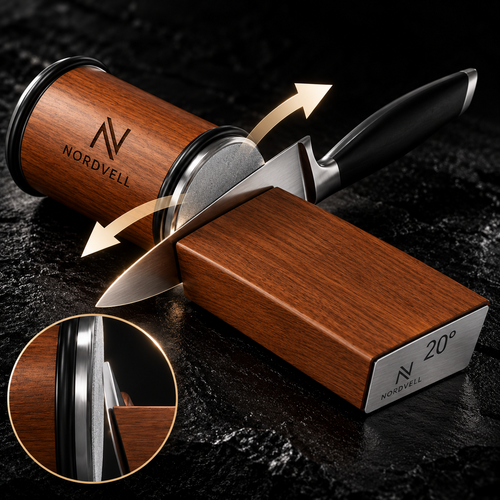 NORDVELL Rollschleifer – Magnetisches Messerschärfsystem